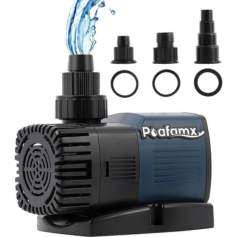 Poafamx 小水中ポンプ 排水ポンプ 吐出量9000L/h 最大揚程5.3m 70W 110V ノズル3つ 静音設計 ガーデニング/水換 小水中ポンプ 排水ポンプ 吐出量9000L/h 最大揚程5 3m 70W 110V ノズル3つ 静音設計 ガーデニング/水換