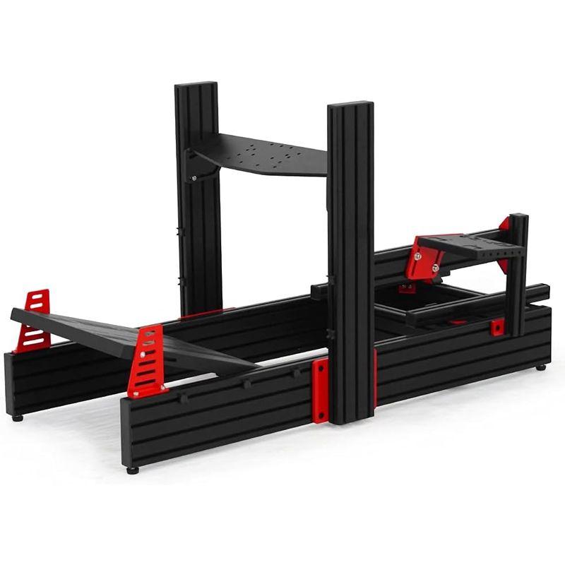 「超メルカリ市」 STRASSE SPEEDMASTER NERO QE フレーム単品 ハンコン コックピット レーシングコックピット アルミフレーム SUS 【L2072373323】(72380円)