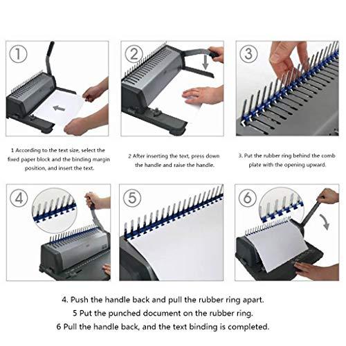 世界有名なホチキス 21穴コーム製本機 クリップエプロン製本機 穴あけ