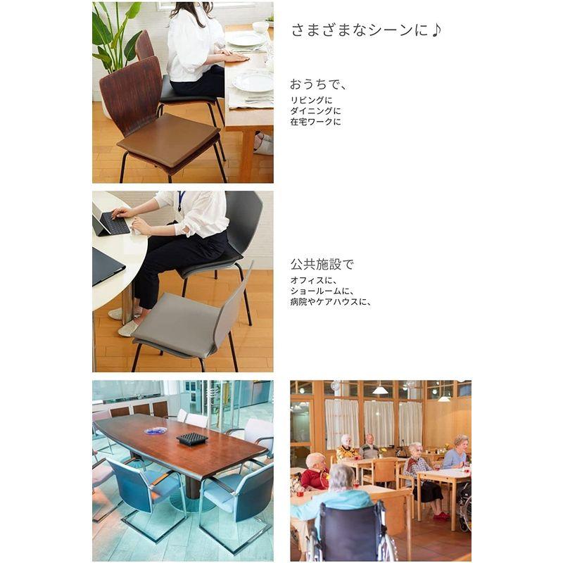 金鵄 レザークッション 低反発 高反発 座布団 コラム (40x40x2.5， ブラウン 10枚) レザークッション 低反発 高反発 座布団 コラム 40x40x2 5， ブラウン 10枚