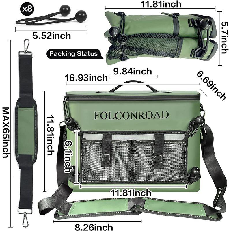 Folconroad カヤッククーラー 防水カヤックシートバッククーラー カヤック用 ダブルショルダーストラップ付き カヤックアクセサリー カヤッククーラー 防水カヤックシートバッククーラー カヤック用 ダブルショルダーストラップ付き カヤックアクセサリー