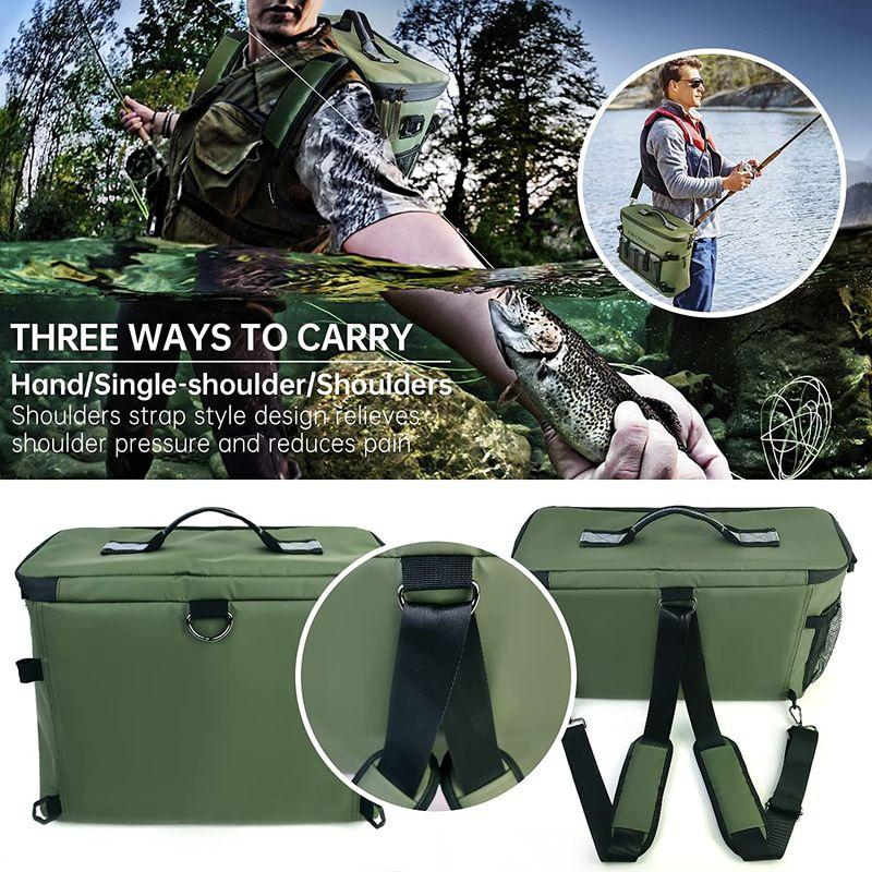 Folconroad カヤッククーラー 防水カヤックシートバッククーラー カヤック用 ダブルショルダーストラップ付き カヤックアクセサリー カヤッククーラー 防水カヤックシートバッククーラー カヤック用 ダブルショルダーストラップ付き カヤックアクセサリー