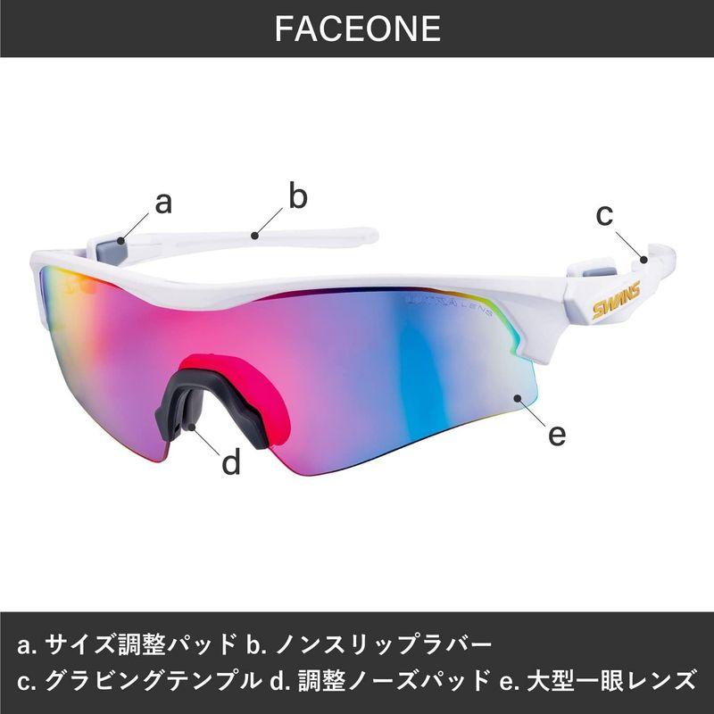 SWANS(スワンズ) スポーツサングラス FACEONE フェイスワン FO-3101 MGMR 日本製 ミラーレンズ マットガンメタリッ Matte Gun Metallic スワンズ スポーツサングラス FACEONE フェイスワン FO MGMR 日本製 ミラーレンズ マットガンメタリッ Color UV