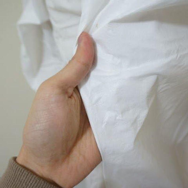 防水不織布つなぎ（10枚）　Lサイズ（身長：165cm?175cm）　40g薄地　使い捨てツナギ服　作業着　防　作業服　保護服　白衣　つなぎ