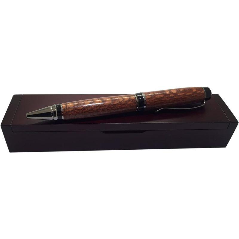オンラインショップオンラインショップBendecidos Pen ハンドメイド ヒョウ柄木製ペン チタンメタル ブラック 筆記用具 