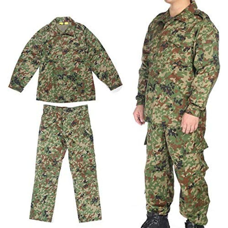 Broptical 陸上自衛隊 迷彩 戦闘服3型 ベルト付 上下セット Mサイズ ウェストサイズ：84?88cm