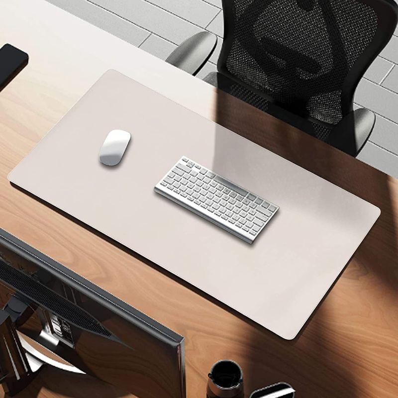 2021年新作入荷2021年新作入荷デスクマット 80×40cm 大型 両面利用可 PUレザーとコルフ 防水 滑り止め キーボード マット マウス対応 両面両色 耐久性 パソコ デスクマット デスクマット ミワックス デスクマット 1515×750mm 光学式マウス対応