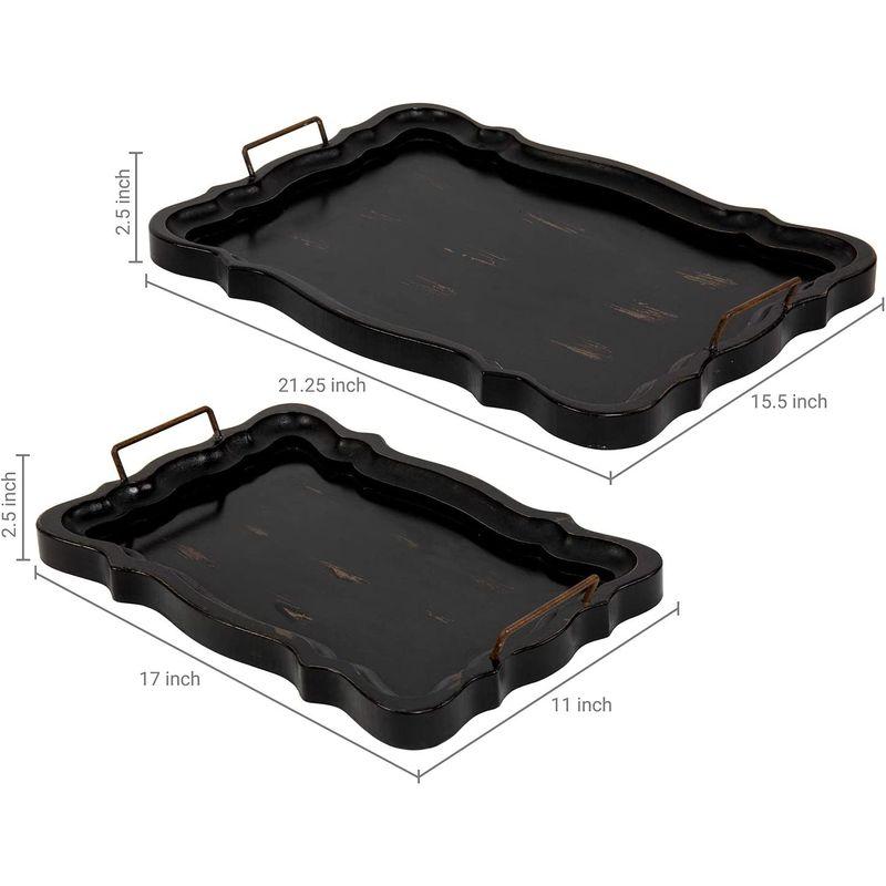Set of Rustic Black Brown European Vintage Style Wood Serving Trays/ プレゼント オススメ 父 母 日用品 三栄水栓 SANEI トイレ用品 温水洗浄便座 シャワンザ 貯湯式 脱臭機能なし ホワイト・EW9013-W 送料無料 お返し 贈答品