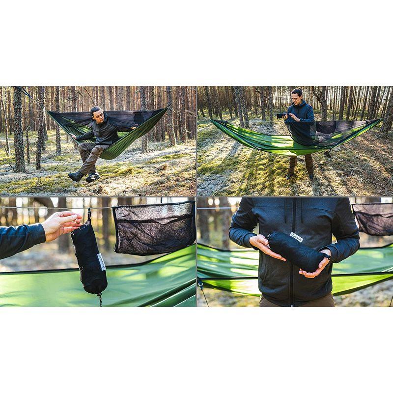 Lesovik ハンモック DRAKA ドラカ 蚊帳あり サスペンションシステム付き フラッグシップモデル (Baltic Blue) DRAKA ドラカ Lesovik ハンモック 蚊帳あり サスペンションシステム付き フラッグシップモデル Baltic Blue