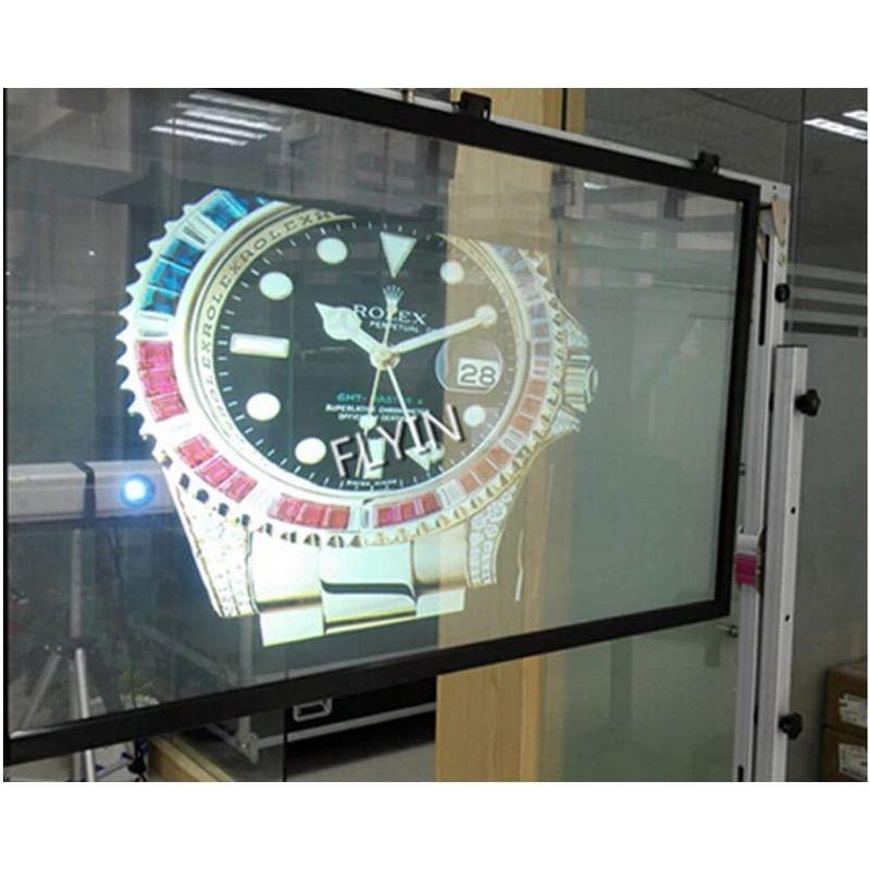 SUNDECK プロジェクタースクリーンフィルム リア投影型 高輝度 フィルムスクリーン 粘着剤付き (幅1.52ｍ×長さ1ｍ， 透明) プロジェクタースクリーンフィルム リア投影型 高輝度 フィルムスクリーン 粘着剤付き 幅1 52ｍ×長さ1ｍ， 透明 for high Screen