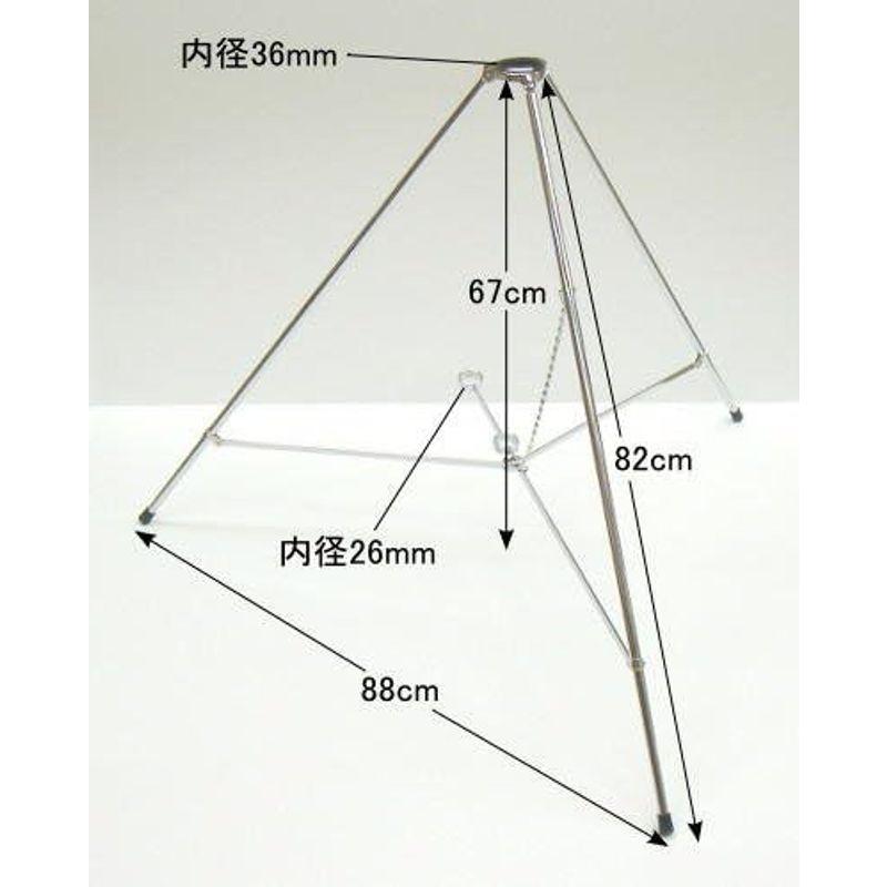 旗用三脚台 太さ12mmX長さ82cm mm 太さ12mmX長さ82cm cm hole diameter