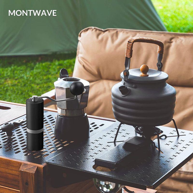 買取MONTWAVE GU2手挽きコーヒーミル 容量30g 38ｍｍステンレス420臼刃 手入 コーヒーグラインダー ボディーシェル取り外し可能  コーヒー、ティー用品