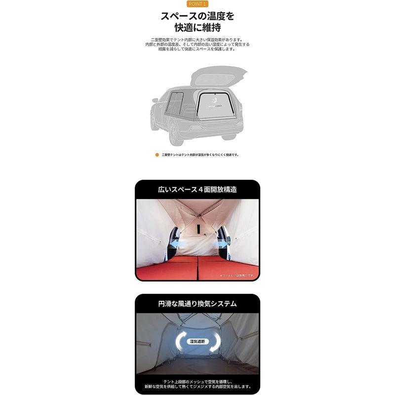 wolf launch 車中泊インナーテント 簡単設置 2人 車 車中泊 メッシュ テント 室内テント 暖房テント ソロー タープ キャンピ launch 車中泊インナーテント 簡単設置 2人 車中泊 メッシュ テント 室内テント 暖房テント ソロー タープ キャンピ