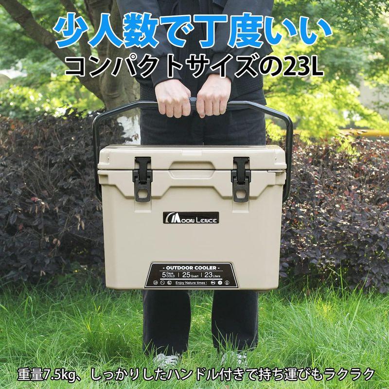 MOON LENCE クーラーボックス 大容量 25QT (23L) 5日保冷 ハードクーラーボックス アウトドア キャンプ 釣り BBQ 25QT 23L LENCE クーラーボックス 大容量 5日保冷 ハードクーラーボックス アウトドア キャンプ 釣り BBQ
