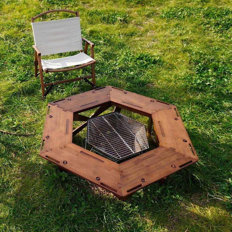 RcrCamp ヘキサゴンテーブル ヘキサテーブル 囲炉裏テーブル