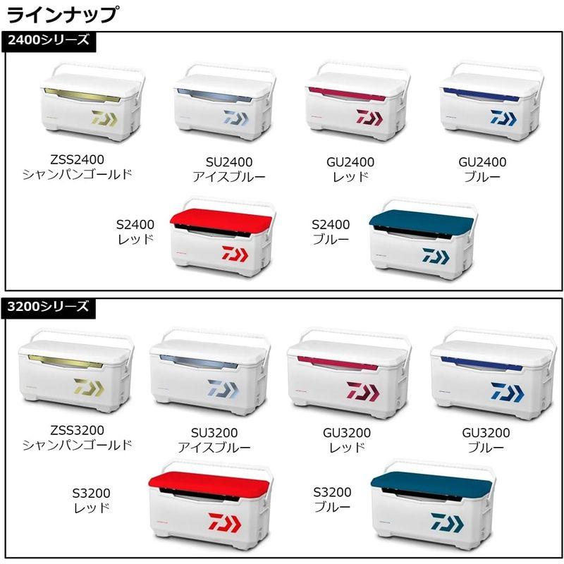 ダイワ(DAIWA) クーラーボックス ライトトランクα S3200 レッド 釣り 32リットル 発泡スチロール DAIWA クーラーボックス ライトトランクα S3200 レッド 釣り 32リットル 発泡スチロール inches cm