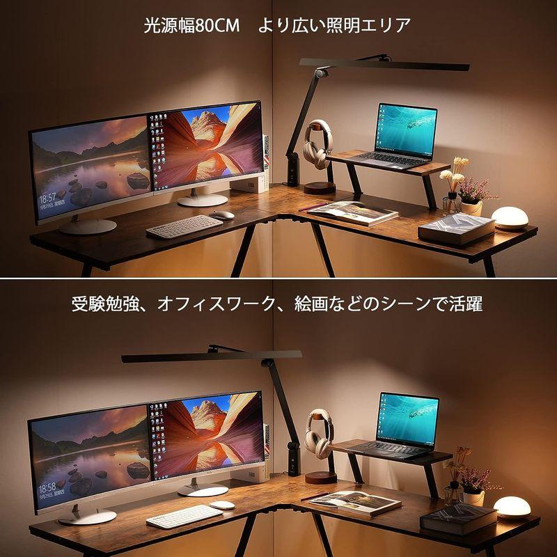 デスクライト OOWOLF 電気スタンド LEDデスクライト 高演色Ra95 明るさ1400Lx 無段階調光 調色 幅広スタンドライト 多角 OOWOLF 電気スタンド LEDデスクライト 高演色Ra95 明るさ1400Lx 無段階調光 調色 幅広スタンドライト 多角