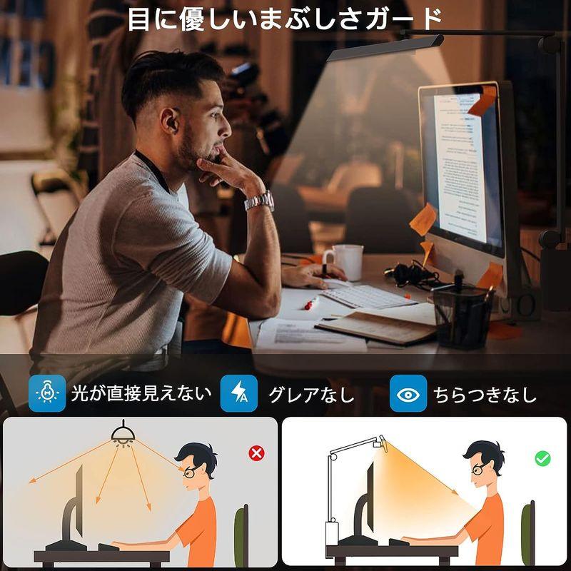 デスクライト OOWOLF 電気スタンド LEDデスクライト 高演色Ra95 明るさ1400Lx 無段階調光 調色 幅広スタンドライト 多角 OOWOLF 電気スタンド LEDデスクライト 高演色Ra95 明るさ1400Lx 無段階調光 調色 幅広スタンドライト 多角