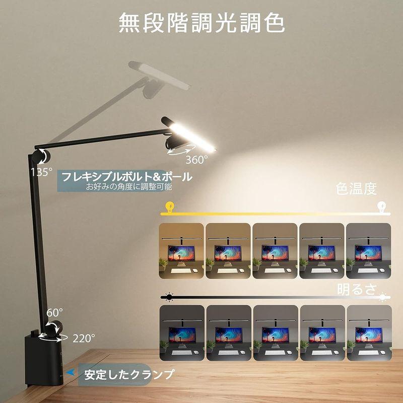 デスクライト OOWOLF 電気スタンド LEDデスクライト 高演色Ra95 明るさ1400Lx 無段階調光 調色 幅広スタンドライト 多角 OOWOLF 電気スタンド LEDデスクライト 高演色Ra95 明るさ1400Lx 無段階調光 調色 幅広スタンドライト 多角