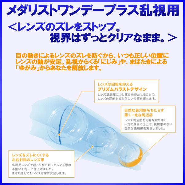 メダリストワンデープラス乱視用 コンタクトレンズ ボシュロム メダリスト 　 | Medalist | 02