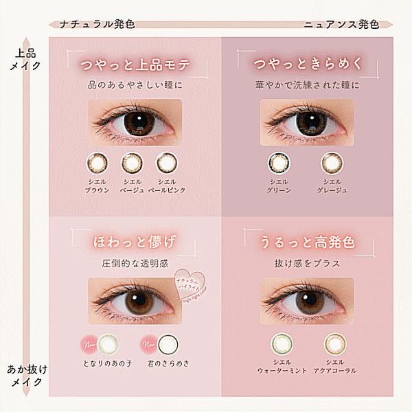 ネオサイトワンデーシエルUV アイレ aire 度あり度なし 1DAY カラコン 30枚入 小松菜奈 | Ciel UV | 10