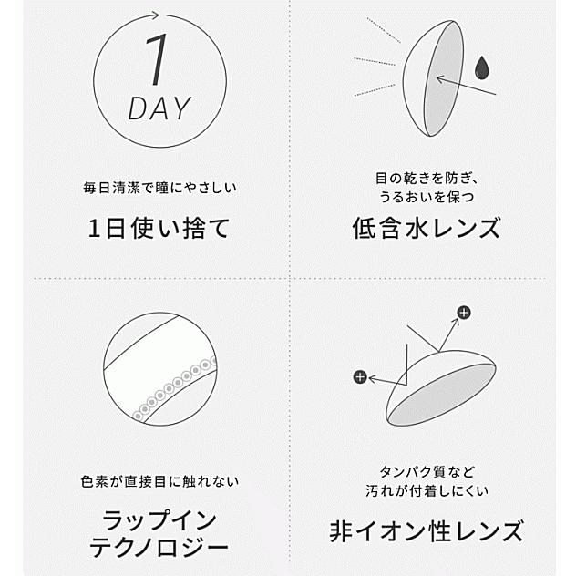 エバーカラーワンデールクアージュ 30枚入り 14.5mm デカ目 ワンデーカラコン アイセイ aisei ４箱購入でクオカード進呈 | Ever Color | 08