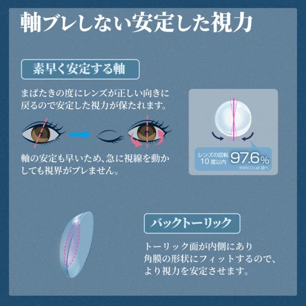 2ウィークリフレアシリコーンUVトーリック 乱視用コンタクト シリコーンハイドロゲル フロムアイズ | ツーウィークリフレア | 06