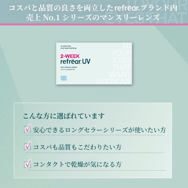 2ウィークリフレアUV 2週間使い捨てコンタクト コンタクトレンズ フロムアイズ UVカット 　 | ツーウィークリフレア | 02