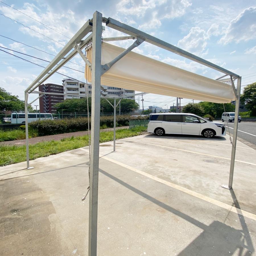 パーゴラタイプ 開閉式テント 横幅3m高さ2.5m奥行き4m 組みテン