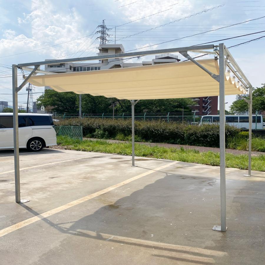 【決まりました！】パーゴラ　テント　日除け　ガーデニング パーゴラタイプ 開閉式テント 横幅3m高さ2.5m奥行き4m 組みテン