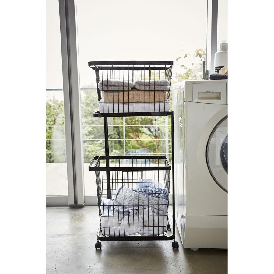 タワー ランドリーワゴン＋バスケット プラック tower LAUNDRY WAGON + BASKET black / おしゃれ｜arenot｜04