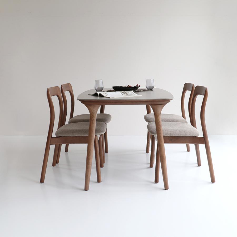 ほぼ未使用 北欧・モダン TIILLI ダイニングテーブル 1600 グレイ カフェ TIILLI DINING TABLE 1600 grey / おしゃれ 【WSO1303662759】(45540円)