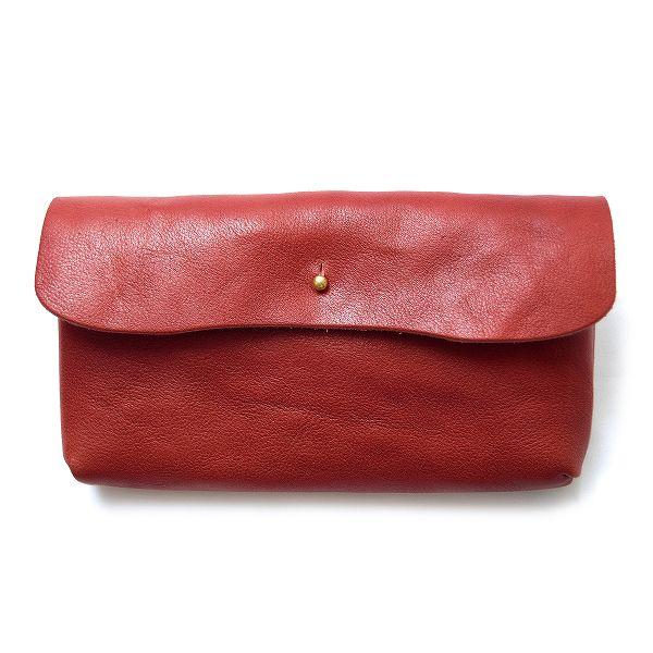 クラフトワーク プロダクツ 栃木レザー パフ ロングウォレット ワイン CRAFTWORK PRODUCTS tochigi leather PUFF LONG WALLET wine / おしゃれ｜arenot