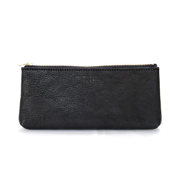 クラフトワーク プロダクツ 栃木レザー フラットペンケース ブラック CRAFTWORK PRODUCTS tochigi leather FLAT PEN CASE black / おしゃれ｜arenot