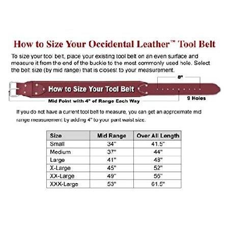Occidental　Leather　9525　M　The　Tool　Finisher　Set　Belt　Medium