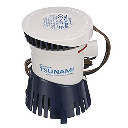 Attwood 4608-7 Tsunami T800 Bilge Pump, 800 GPH, 12-Volt, Barbed ¾