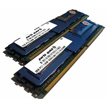 メモリをUSAから直輸入4GB 2 X 2GB PC2-5300F 667MHz 240 pin DDR2 SDRAM ECC Fully Buffered FB DIMM
