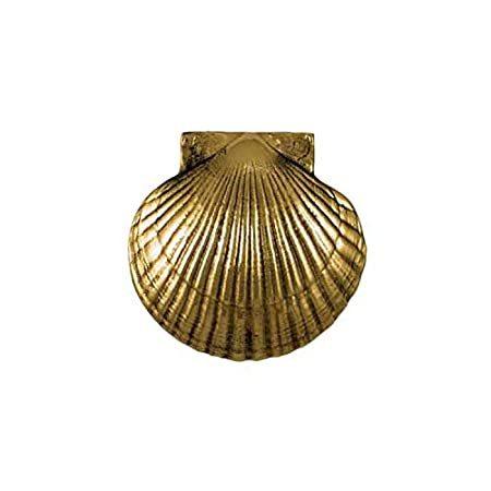 Bay Scallop Door Knocker Brass (Standard Size) by Michael Healy Designs