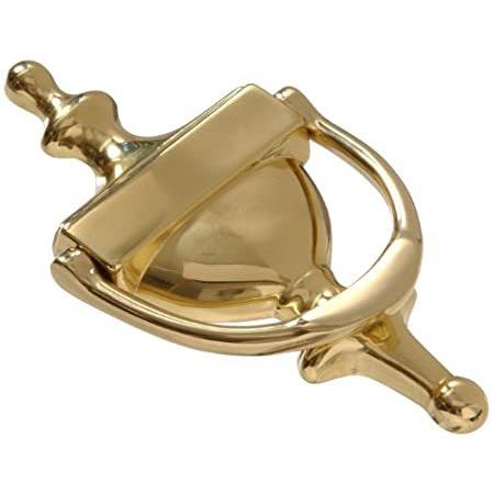 The　Hillman　Group　Door　Knocker　852393　Brass　Bright　Brass　Solid　Finish