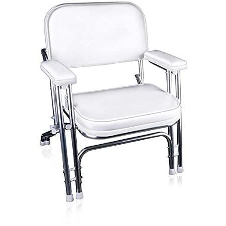 【在庫僅少】Leader Accessories Portable Folding Deck Chair with Aluminum Frame and Armr