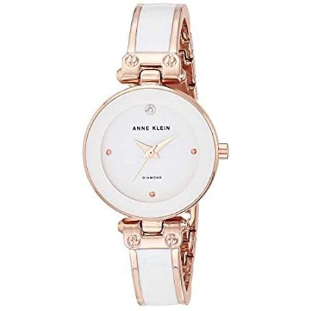 Anne Klein Women's Genuine Diamond Dial Bangle Watch