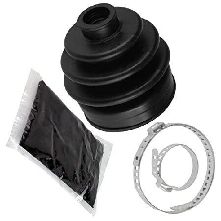 Caltric Front Knuckle Outer Axle Cv Boot Kit Compatible with Honda 