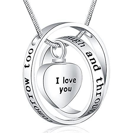 Love I Gift, Memorial Christmas Glo Ado You Locket Urn Through and Through ネックレス、ペンダント 【再入荷】