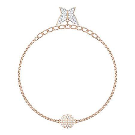 スワロフスキーリミックスコレクションリリアストランド、ホワイト、ローズゴールドプレート