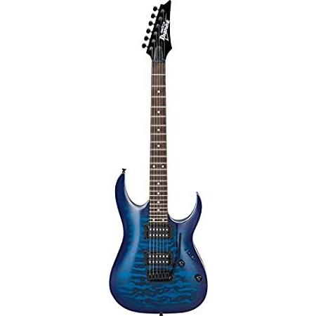 Ibanez GRGA 6 String Solid-Body Electric Guitar, Right, Transparent Blue Bu