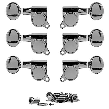 Golden Age Oval Knob 3+3 Tuners, Black