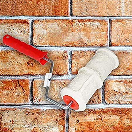8 Inch Brick Embossing Roller for Wall Decoration， Imitation Brick Pattern