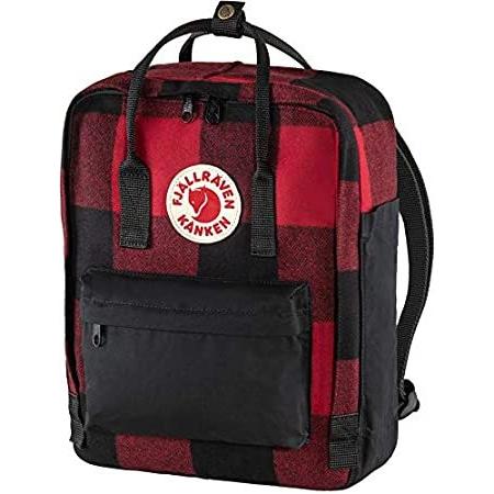 Fjallraven， Kanken Re-Wool Backpack， Red-Black