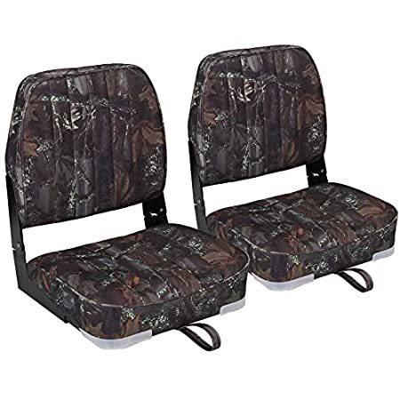Leader Accessories A Pair of New Low Back Folding Boat Seat(2 Seats) (B-Cam