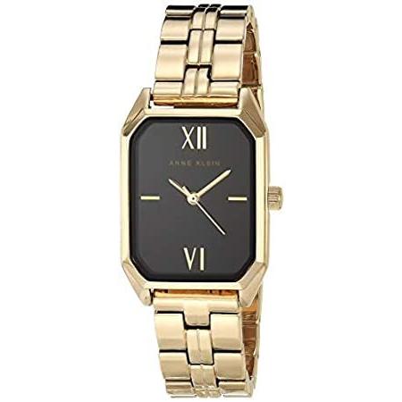 Anne Klein Women's Japanese Quartz Dress Watch with Metal Strap, Gold, 14 (